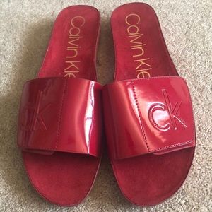 NWOT Calvin Klein slides